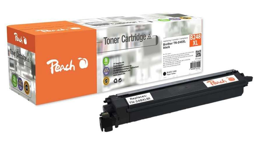 Peach Toner Brother Tn-248xl Dcp-L3520 Negro 3000 Copias Remanufactured