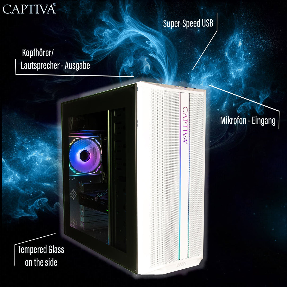 EAN 4046373929629 - CAPTIVA 92962 PCs/estación de trabajo AMD Ryzen™ 5 5500 16 GB DDR4-SDRAM 500 GB SSD NVIDIA GeForce RTX 50 imagen 6