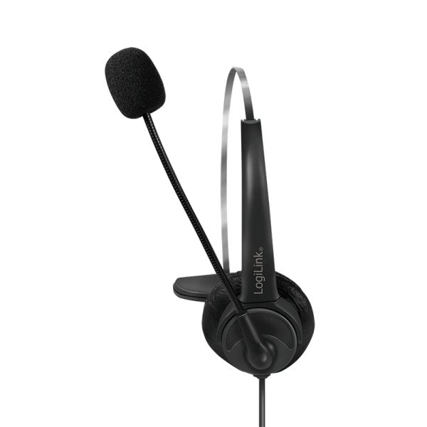EAN 4052792064209 - LogiLink HS0056 auricular y casco Auriculares Alámbrico Diadema Oficina/Centro de llamadas USB tipo A Neg imagen 3