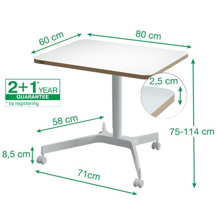 EAN 4002432138395 - Leitz 65360001 escritorio de pie Blanco imagen 6