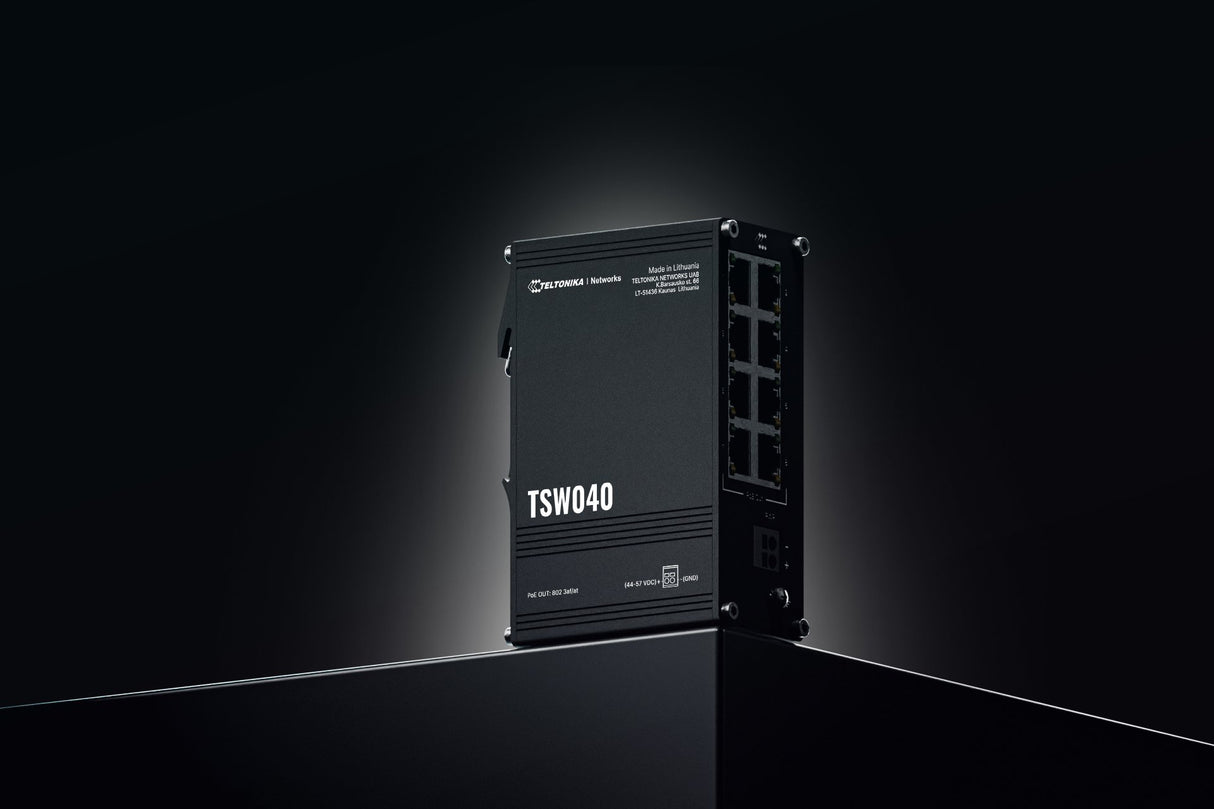 EAN 4779051841448 - Teltonika NETWORKS TSW040 8-Port PoE+ Switch No administrado Fast Ethernet (10/100) Energía sobre Etherne imagen 8