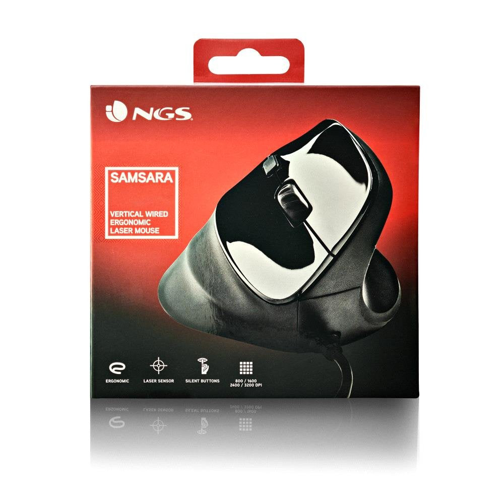 EAN 8435430624359 - NGS SAMSARA ratón Universal mano derecha USB tipo A Laser 3200 DPI imagen 5