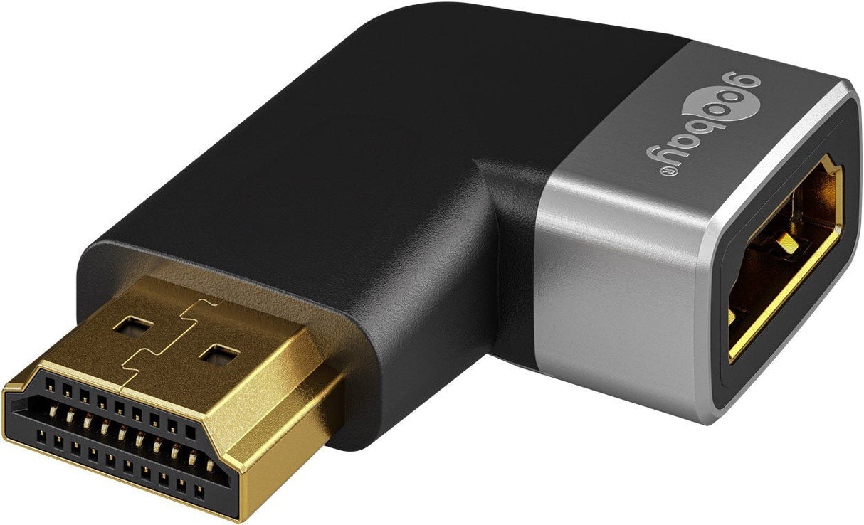 Goobay 72012 Adaptador De Cable De Vídeo Hdmi Tipo A (Estándar) Negro, Plata