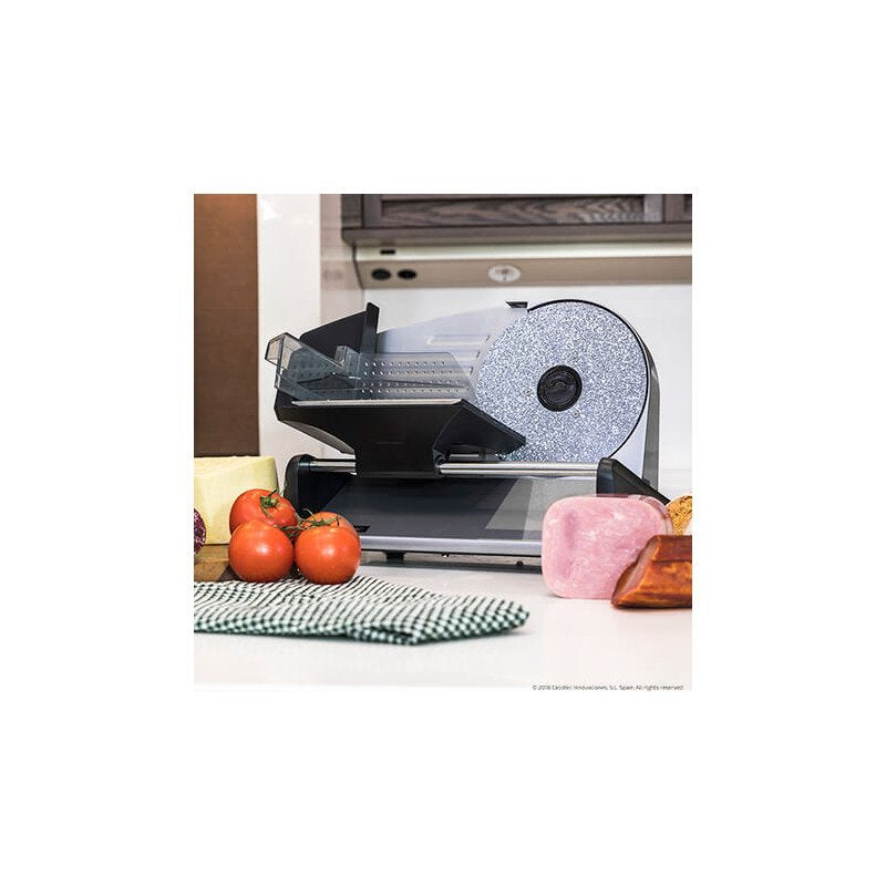 EAN 8435484023078 - Cecotec Rock’nCut Twin rebanadora Manual 180 W Negro, Acero inoxidable imagen 3