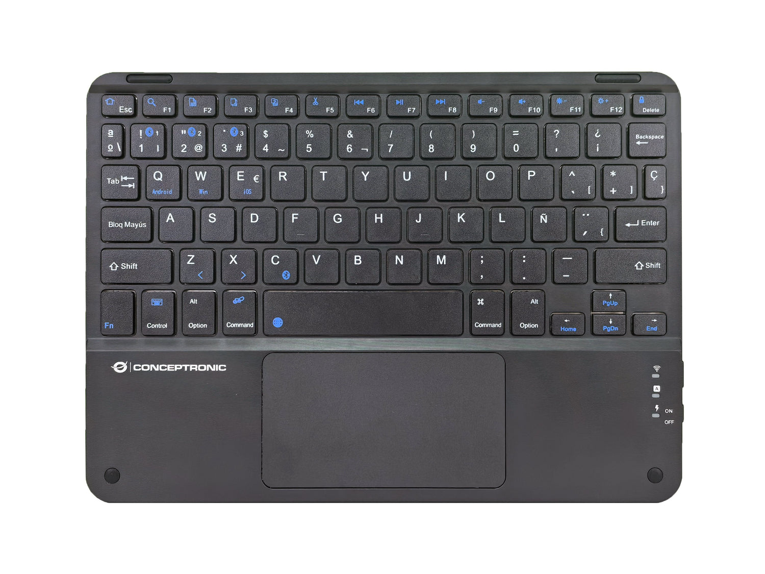 Conceptronic Wireless Teclado, Layout Spanisch 10" Negro