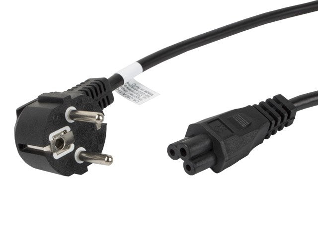 Cable De Alimentación Lanberg Ca-C5ca-11cc-0018-Bk Conectores Schuko / Iec320 C5 1.8 Metros