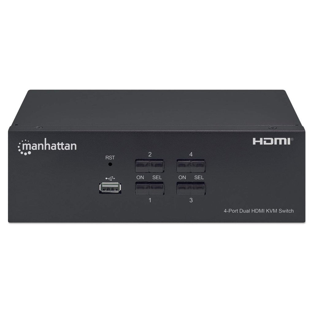 EAN 0766623153539 - Manhattan 153539 interruptor KVM Negro imagen 3