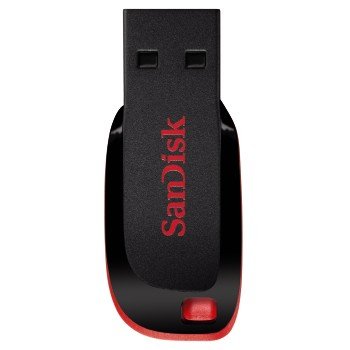 Pendrive Sandisk 64gb Cruzer Blade Usb 2.0 Negro, Rojo