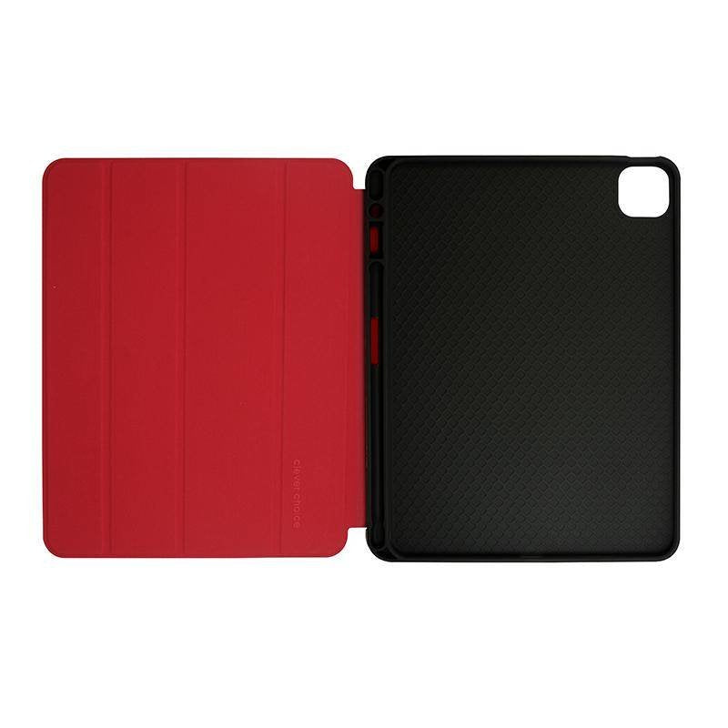 Funda Crong Flexfolio Para Pro 11" (2022-2021) / Ipad Air 10.9" (5-4 Gen.) Con Función Apple Pencil Rojo