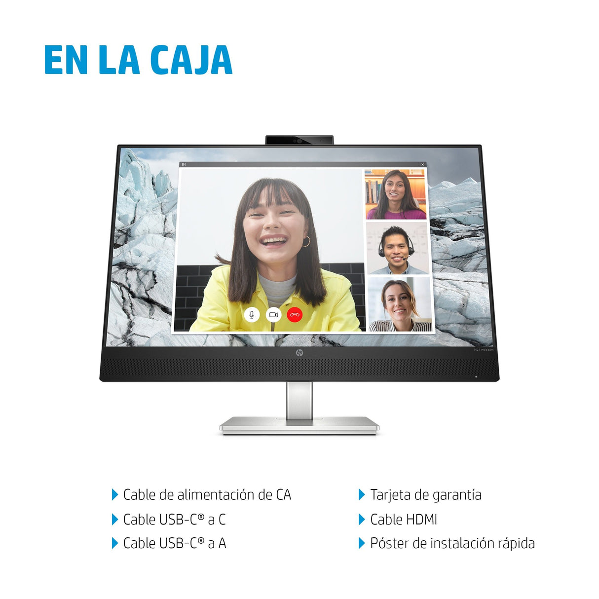 EAN 0196068668617 - HP E27m G4 QHD USB-C Conferencing Monitor pantalla para PC 68,6 cm (27") 2560 x 1440 Pixeles Quad HD LCD imagen 11