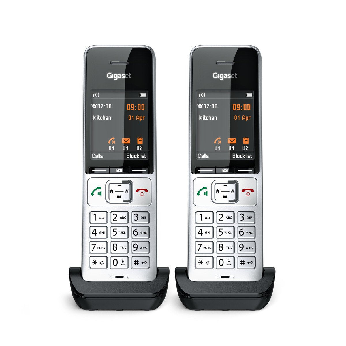Telefono Gigaset Comfort 500hx Duo Silver-Black