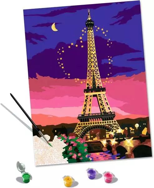 Cuadro Por Números Ravensburger - Ciudad Del Amor