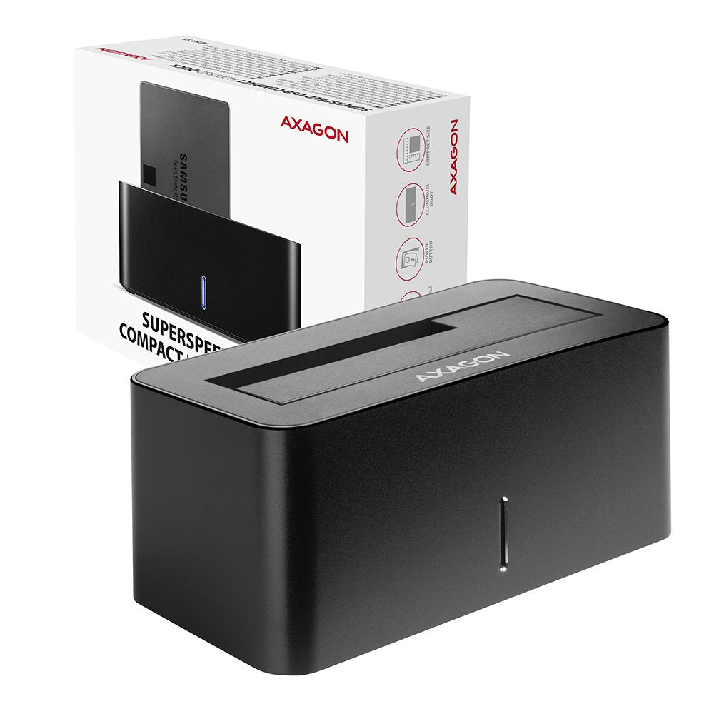 Axagon Adsa-Sn, Usb 3.2 Gen1 - Sata 6g, Estacion De Acoplamiento Hdd / Ssd De 2.5 "/3.5"