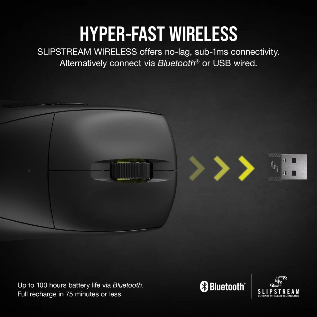EAN 0840006669081 - Corsair M75 ratón Juego Ambidextro Bluetooth Óptico 26000 DPI imagen 14