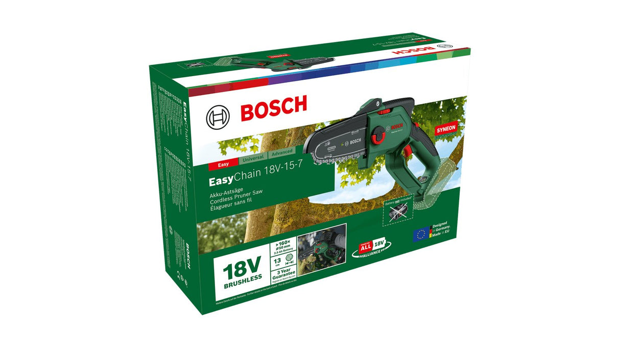 Sierra De Poda Bosch Easychain 18v-15-7 Solo Inalámbrica