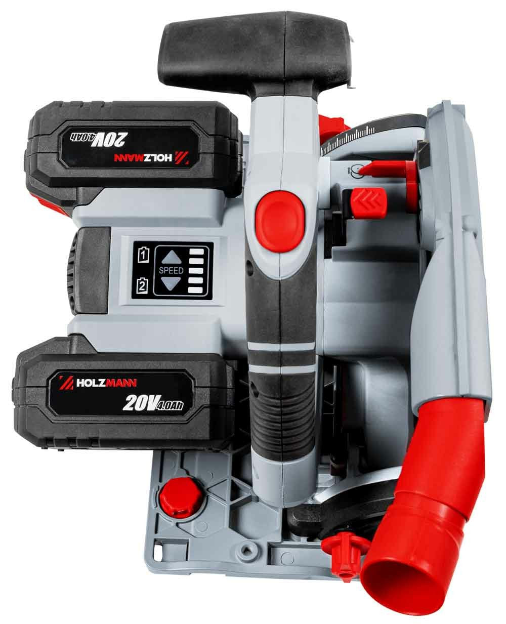 EAN 9120058379758 - Holzmann TAS165AKKU sierra circular portátil 16,5 cm Negro, Gris, Rojo 5500 RPM 100 W imagen 4