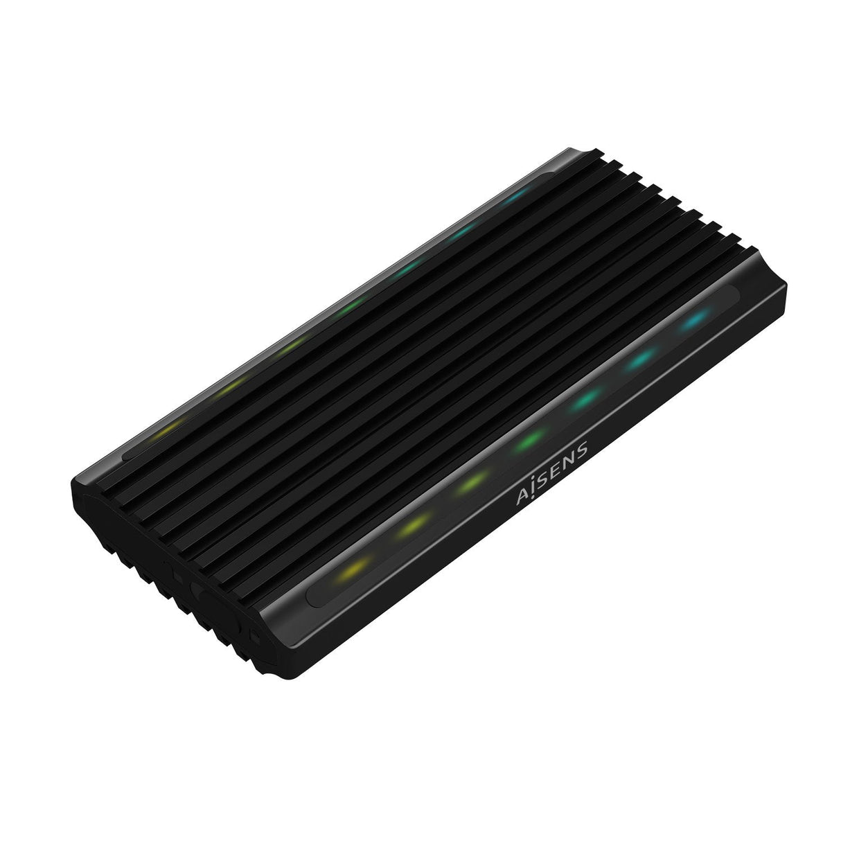 Aisens Caja Externa Para Disco Ssd M.2 Sata Nvme Usb 3.2 Sin Tornillos Asm2-Rgb012b