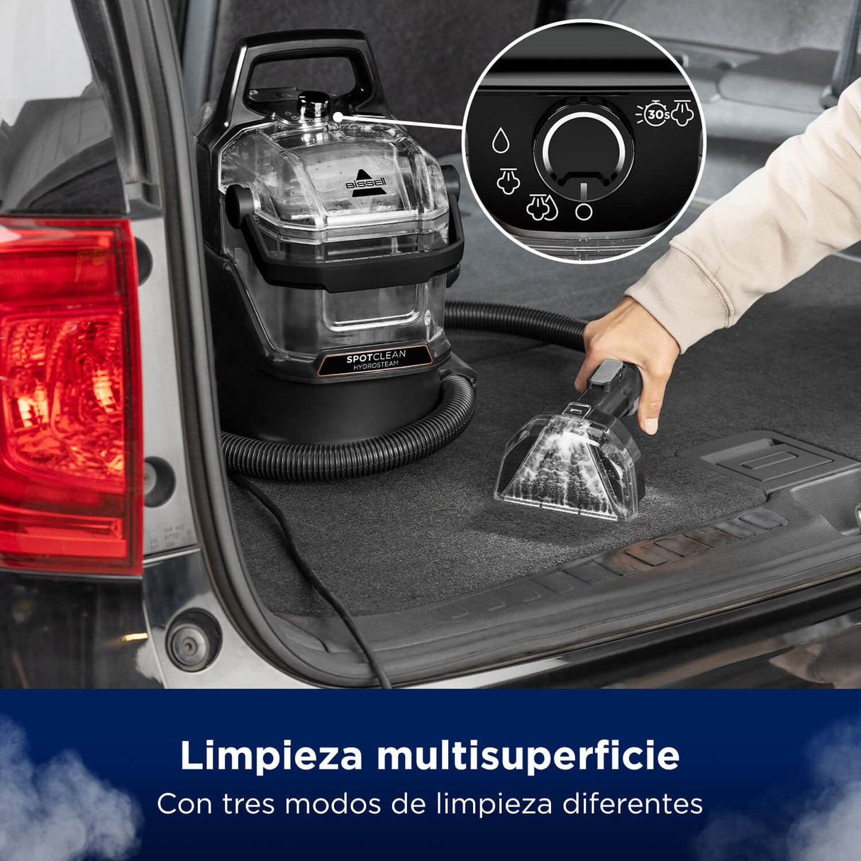 EAN 11120272123 - Bissell SpotClean Hydrosteam Select Limpiador a vapor de cilindro 1,9 L 1000 W Negro imagen 4