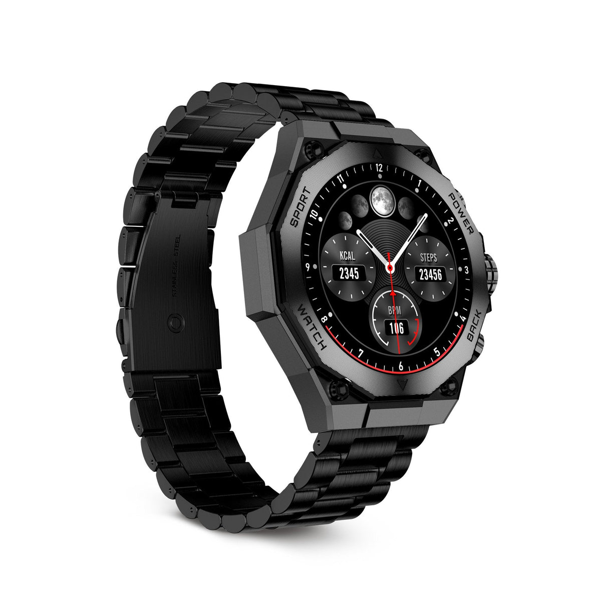 Ksix Smartwatch Titanium - Ritmo Cardiaco - Control De Sueño - Color Negro