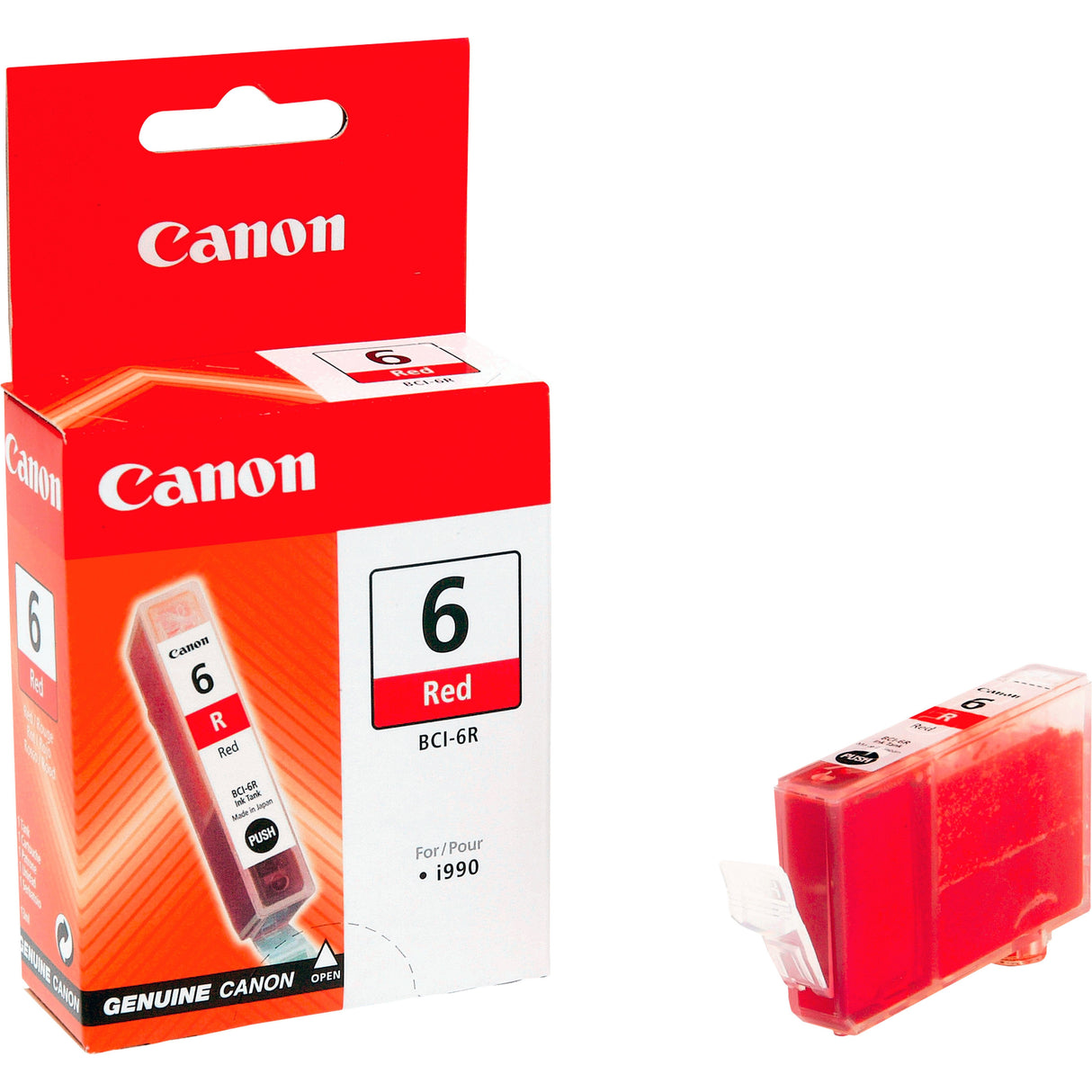 Canon Cartucho Rojo Bci6r Pixma I-/990/9950 Pixma Ip-/6000d/8500