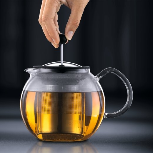 Tetera Bodum Assam 1,5 L Cromo, Transparente