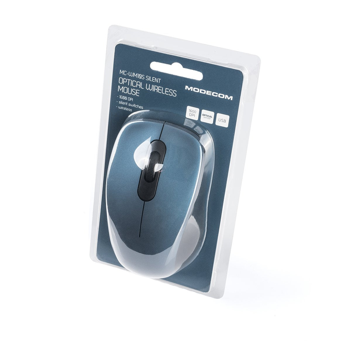 Ratón Modecom Mc-Wm10s Oficina Ambidextro Rf Inalámbrico Óptico 1600 Dpi