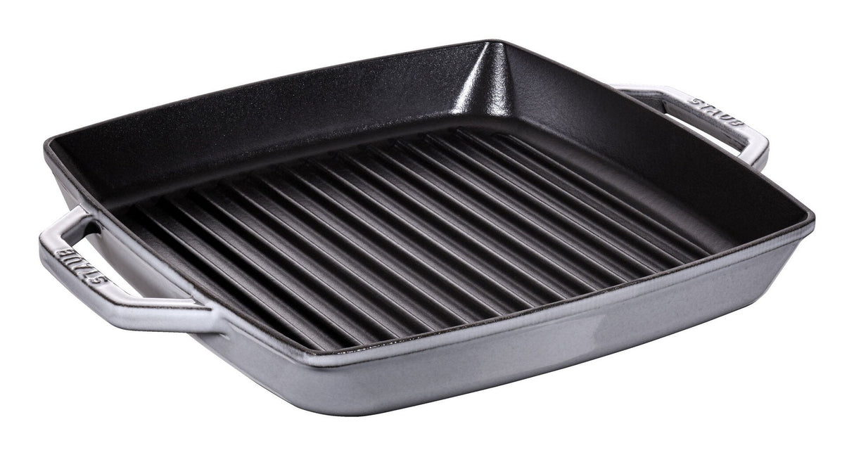 Staub Grill Pan Induction Squared 28cm Graphite Grey