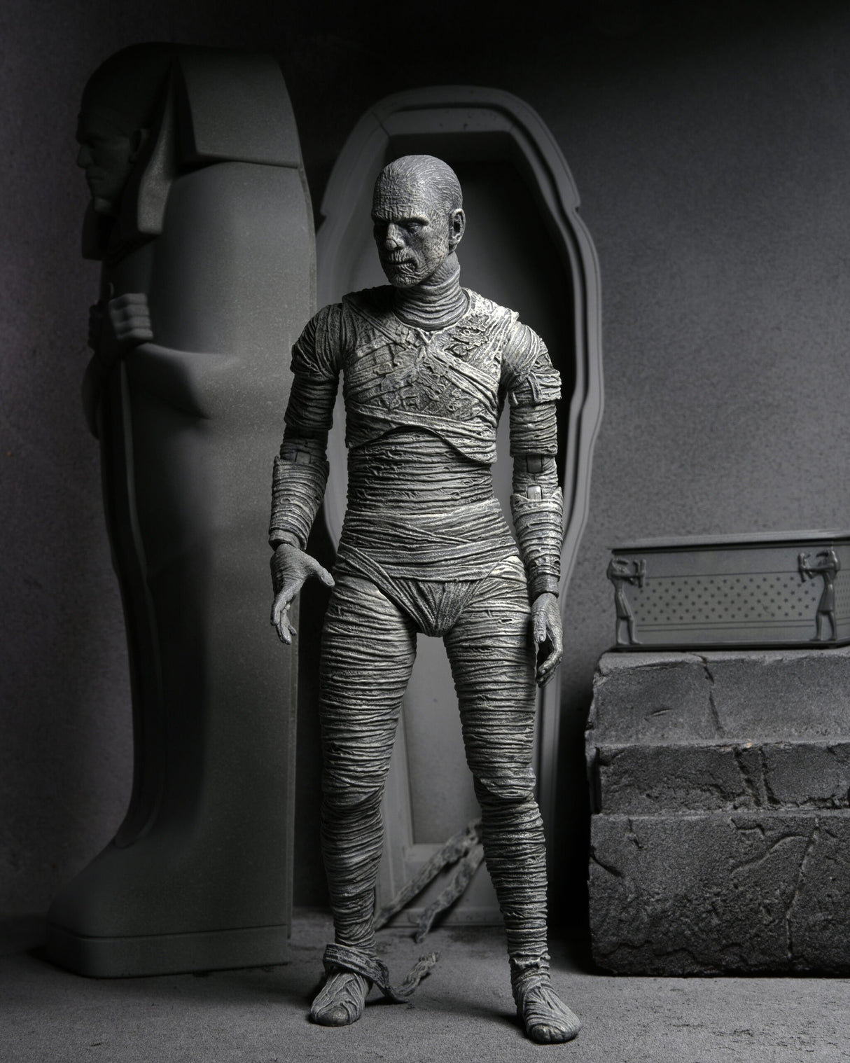 EAN 0634482048122 - NECA Ultimate Mummy (Black & White) imagen 8
