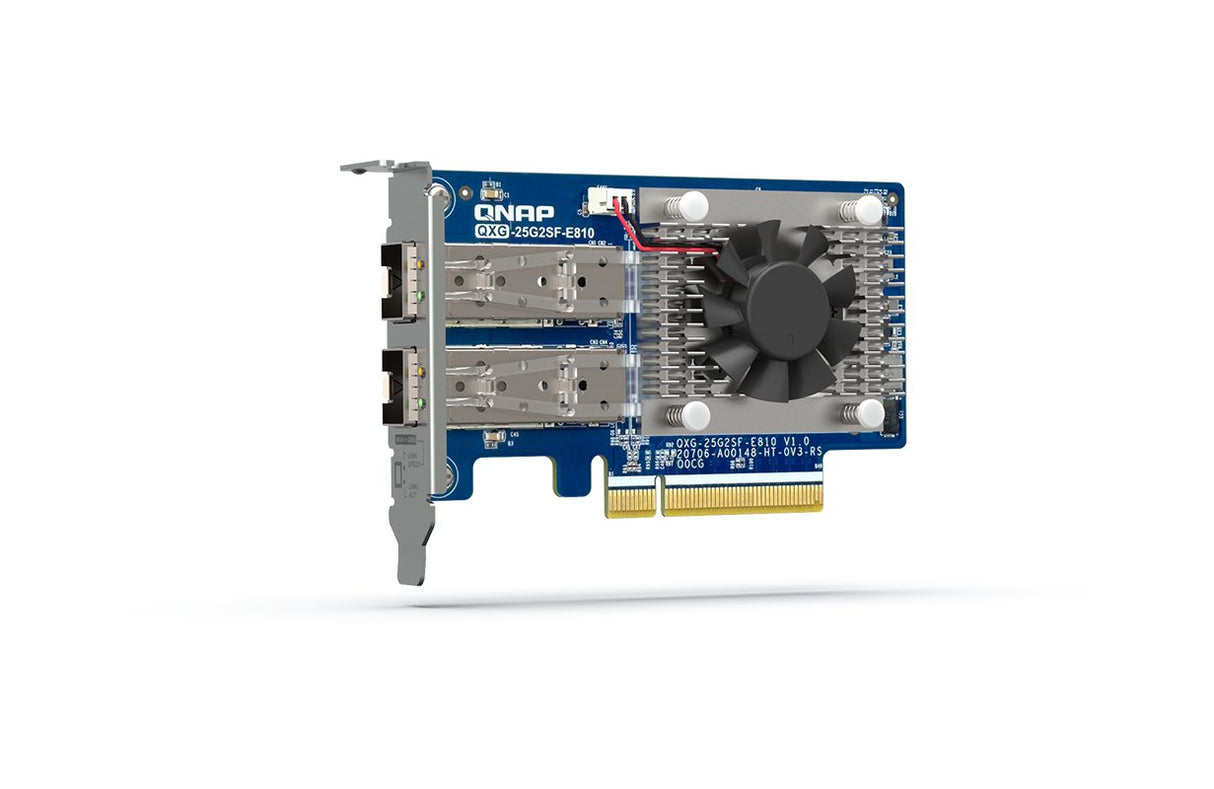 EAN 4711103084236 - QNAP QXG-25G2SF-E810 adaptador y tarjeta de red Interno Fibra 25000 Mbit/s imagen 1
