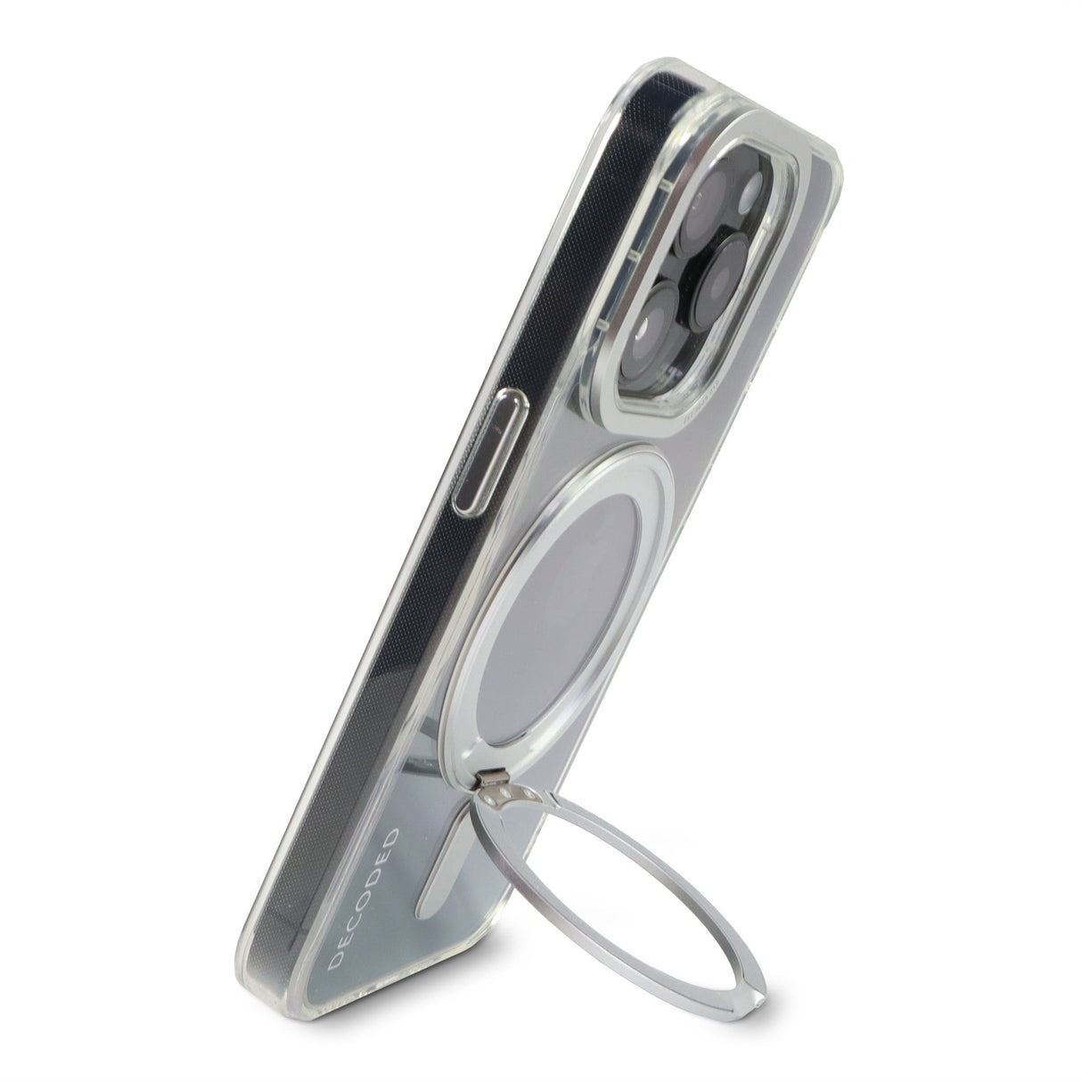 Decoded Recycled Plastic Loop Stand Backcover Ip15 Pro Trans.