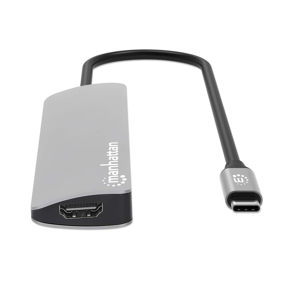 EAN 766623190442 - Manhattan 190442 base para portátil y replicador de puertos Alámbrico USB 3.2 Gen 1 (3.1 Gen 1) Type-C Gri imagen 10