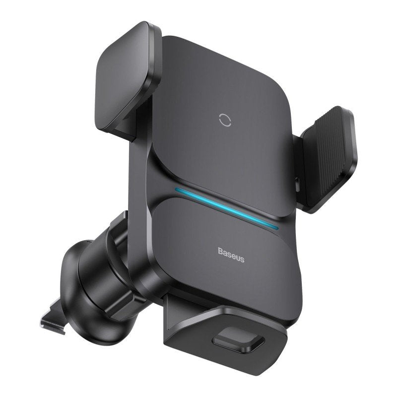 Baseus Car Mount Wireless Charger Wisdom Auto Alignment Air Outlet Base Qi 15w Black (Cgzx000001)