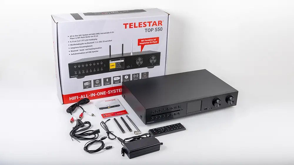 Telestar Top 550 Negro Multifunktionsradios Hifi-Baustei