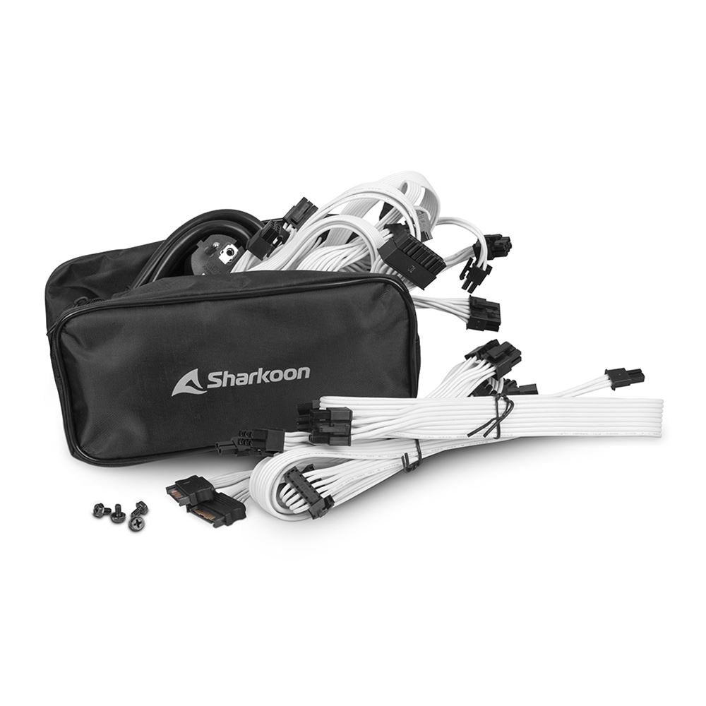 EAN 4044951038534 - Sharkoon Rebel P30 Gold unidad de fuente de alimentación 1000 W 20+4 pin ATX ATX Blanco imagen 4