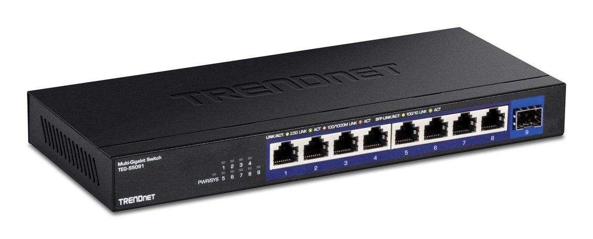 Switch No Adminimrado Trendnet De 9 Puertos 2.5g Con Puerto Sfp+ 10g