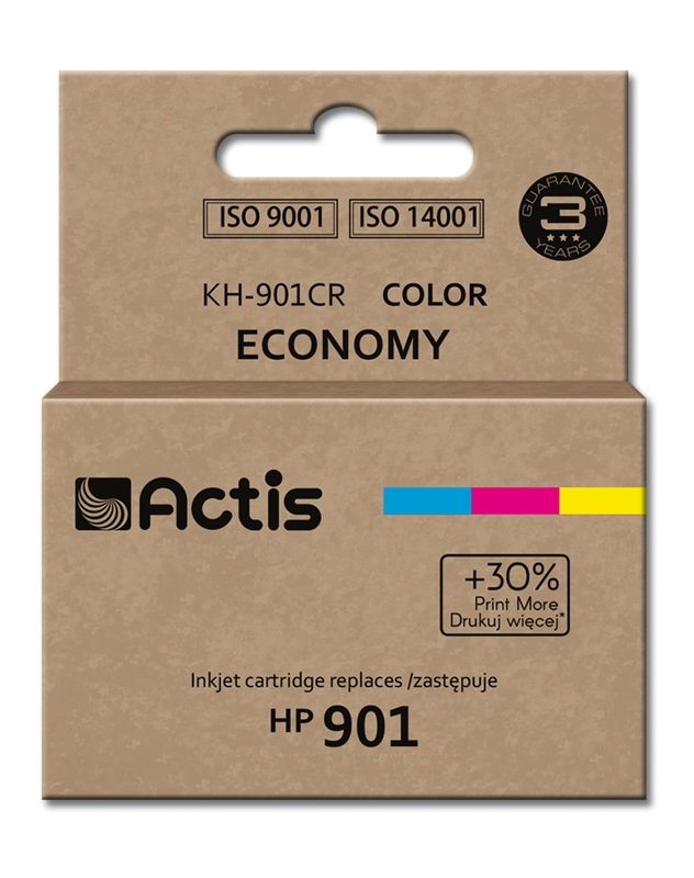 EAN 5901452158835 - Actis KH-901CR cartucho de tinta 1 pieza(s) Compatible Rendimiento estándar Cian, Magenta, Amarillo imagen 1