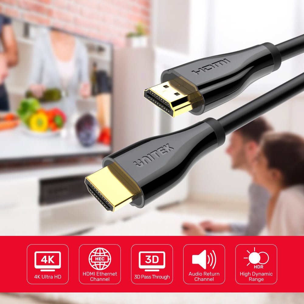 EAN 4894160041579 - UNITEK C1048GB cable HDMI 2 m HDMI tipo A (Estándar) Negro imagen 5