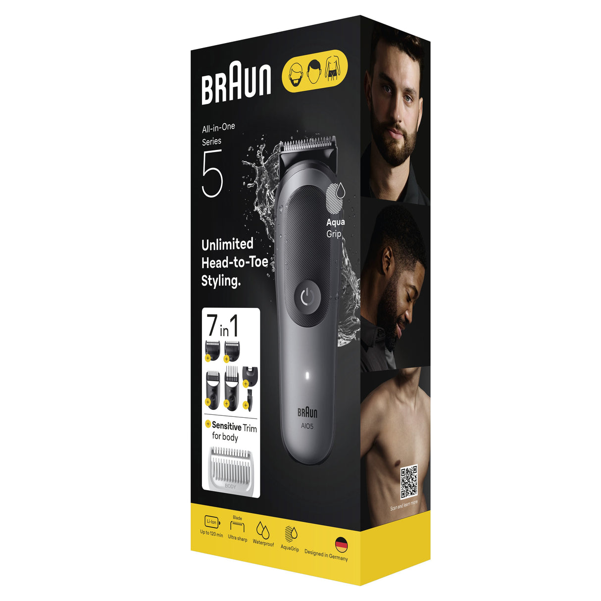 EAN 8700216429160 - Braun 80789911 cortadora de pelo y maquinilla Gris Oscuro 21 Ión de litio imagen 4