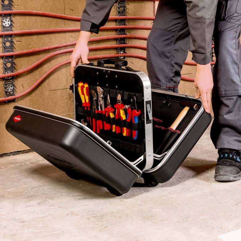 EAN 4003773084228 - Knipex 00 21 42 caja de herramientas Negro Acrilonitrilo butadieno estireno (ABS), Aluminio, Aluminio for imagen 3