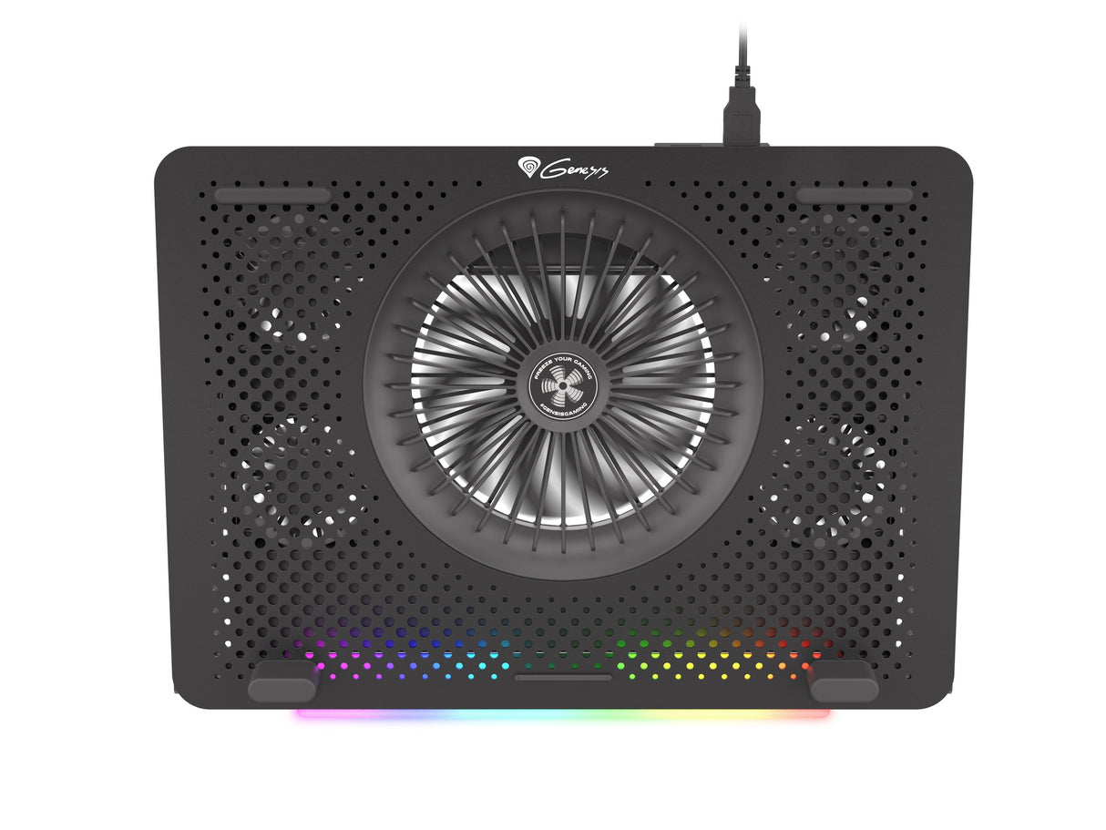 Base Refrigeradora Genesis Oxid 450 Rgb Para Portatil Hasta 15.6"