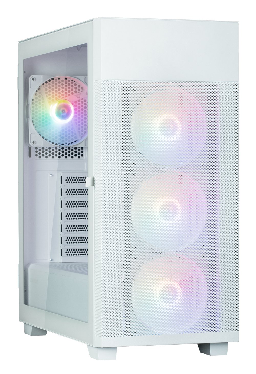 Caja Pc Obudowa S5 Neo White Atx Mid Tower Frgb Fan X4