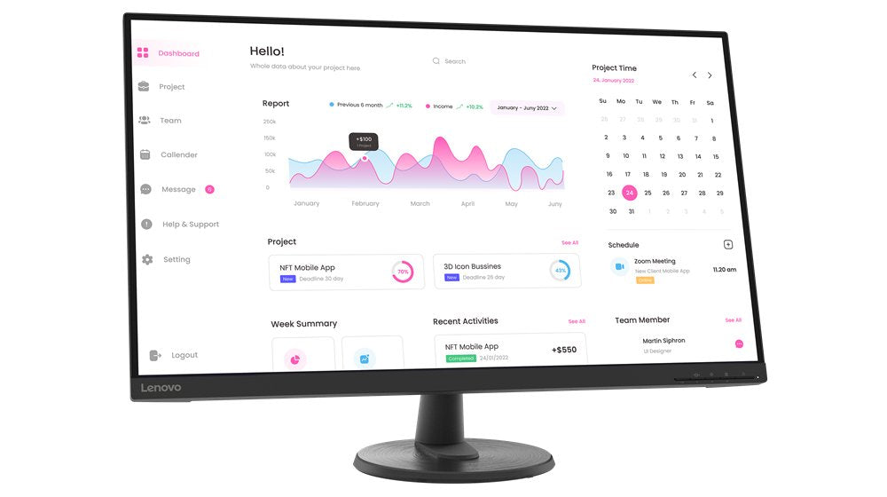 EAN 0196802121255 - Lenovo D32-40 pantalla para PC 80 cm (31.5") 1920 x 1080 Pixeles Full HD Negro imagen 1
