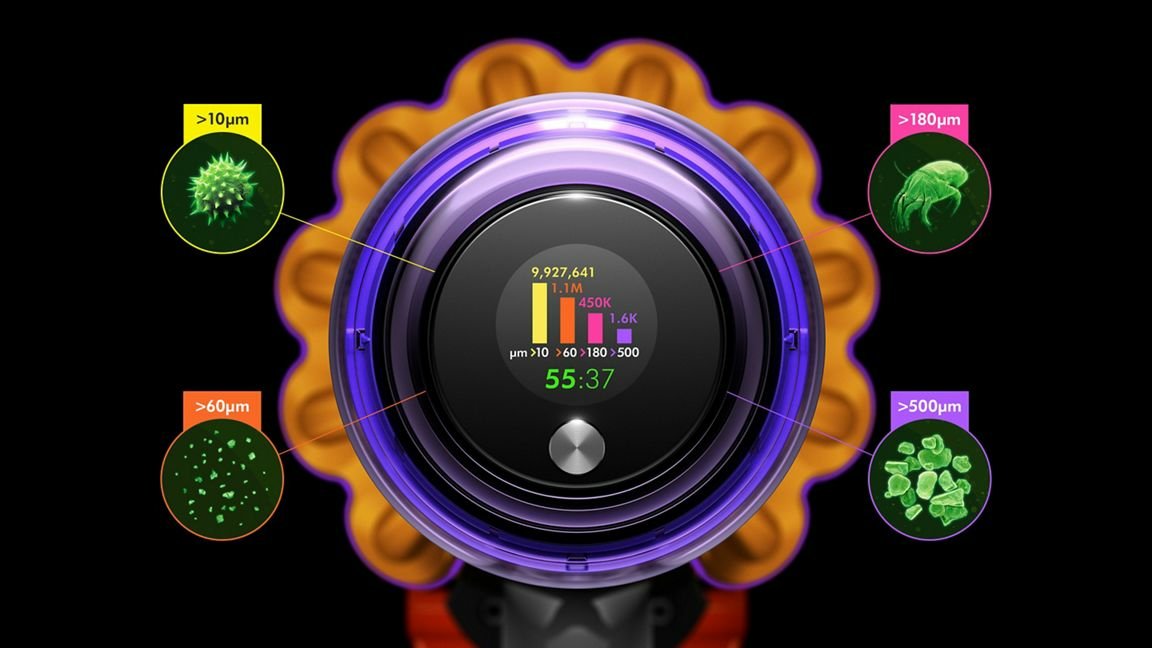 EAN 5025155081761 - Dyson V15 Detect Absolute Aspiradora escoba 2 en 1 Batería Secar HEPA Sin bolsa Oro imagen 6