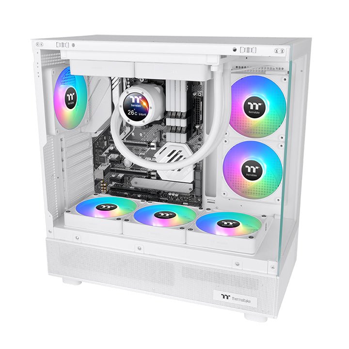 Ventilador Pc Inv Magnetico Thermaltake Ct140 Ex Argb 3xvent Blanco