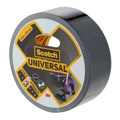 Cinta Americana Universal 3; 50 M X 48 Mm, Negra