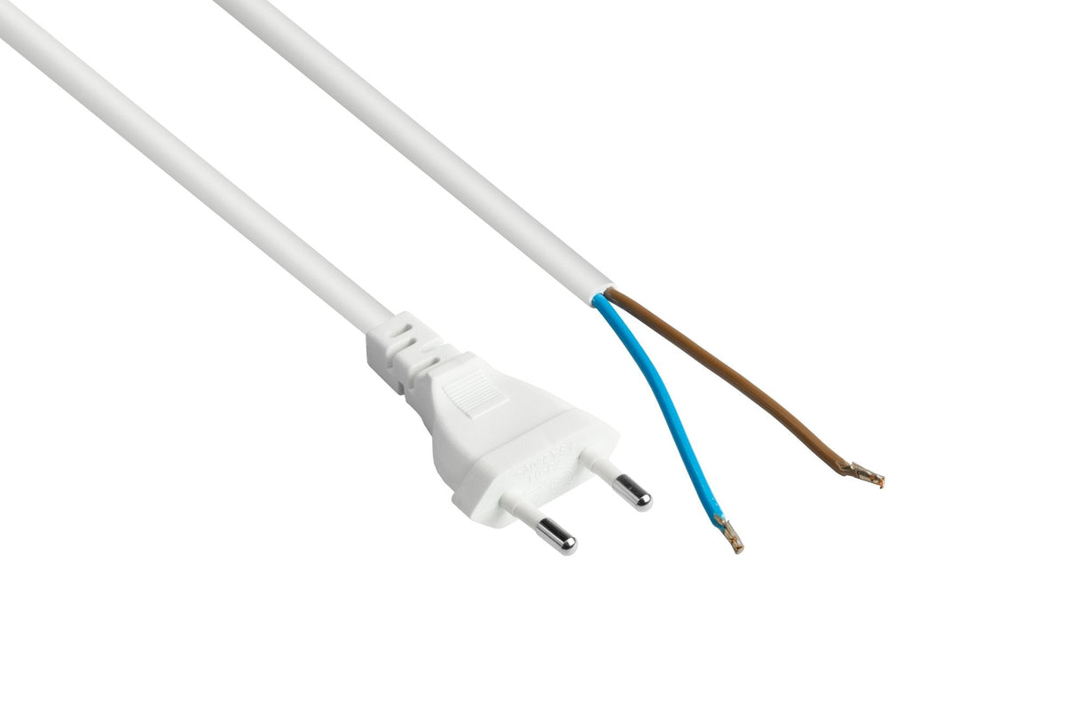 Cablemeister Euro-Netzcable An Open End Weiss 3 M