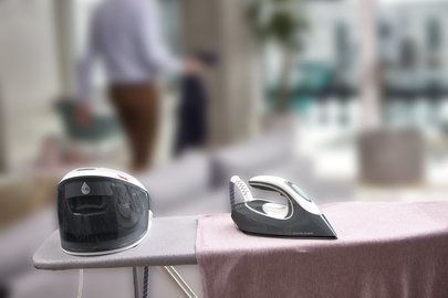 Tefal Sv8020e1 Estación Plancha Al Vapor 1,8 L Durilium Airglide Soleplate Gris, Blanco