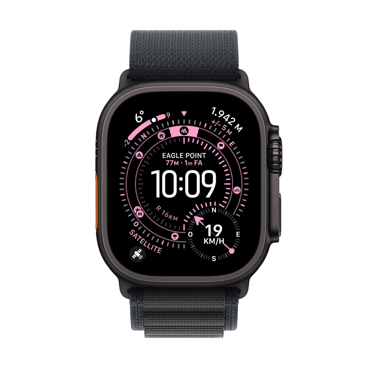 Apple Watch Ultra 3 (2025) Gps + Cellular 5g 49mm Black Titanium Case With Black Alpine Loop Small Eu Mf0q4