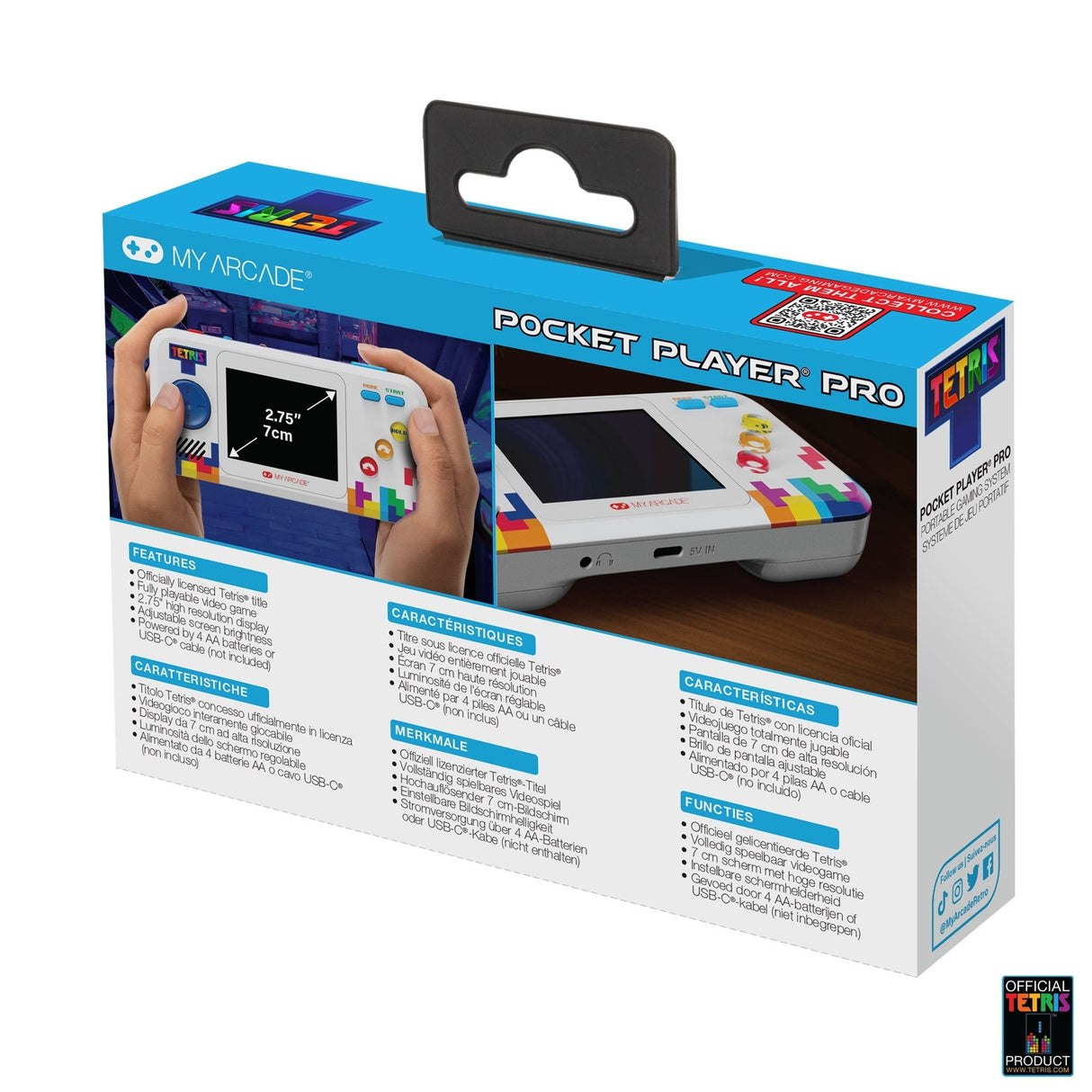 My Arcade Pocket Player Pro Tetris Dgunl-7028