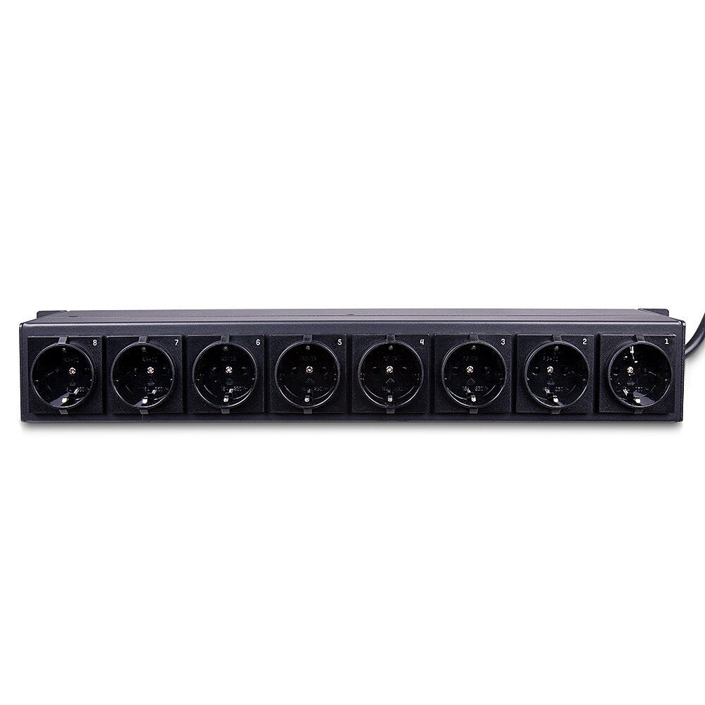 EAN 4002888730259 - Lindy 73025 unidad de distribución de energía (PDU) 8 salidas AC 1.5U Negro imagen 3